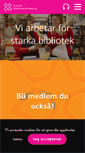 Mobile Screenshot of biblioteksforeningen.se