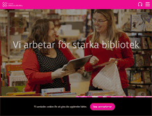 Tablet Screenshot of biblioteksforeningen.se